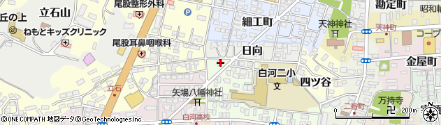 福島県白河市日影1周辺の地図