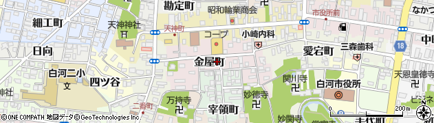 福島県白河市金屋町78周辺の地図