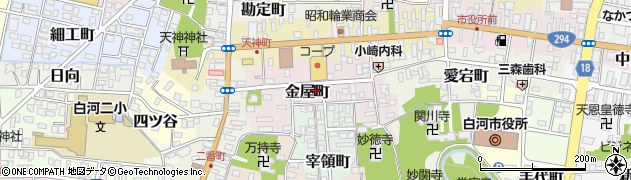 福島県白河市金屋町77周辺の地図