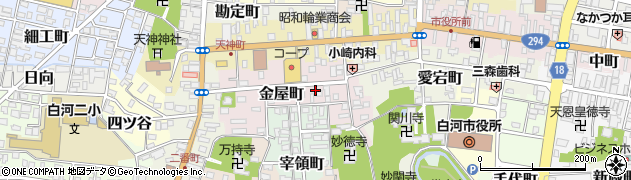 福島県白河市金屋町86周辺の地図