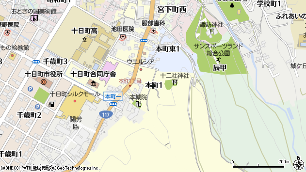 〒948-0083 新潟県十日町市本町西一丁目の地図