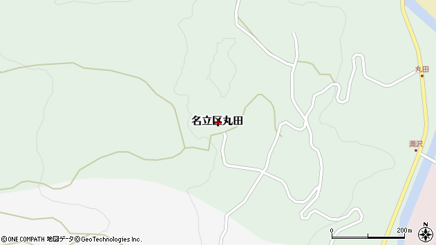 〒949-1612 新潟県上越市名立区丸田の地図