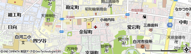 福島県白河市金屋町37周辺の地図