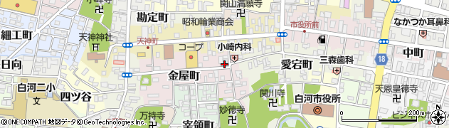 福島県白河市金屋町29周辺の地図