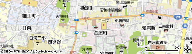 福島県白河市金屋町9周辺の地図