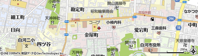 福島県白河市金屋町17周辺の地図