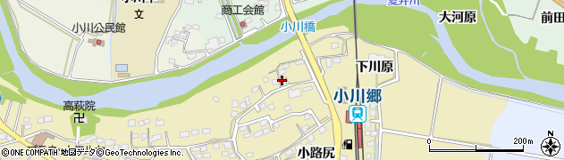 福島県いわき市小川町高萩（下川原）周辺の地図