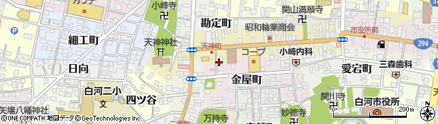 福島県白河市金屋町85周辺の地図