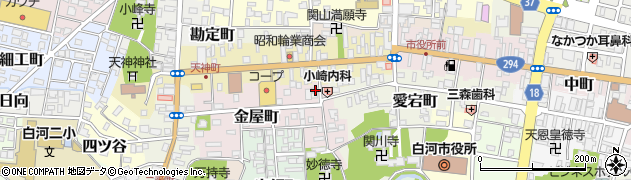 福島県白河市金屋町28周辺の地図