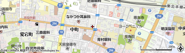 常陽銀行白河支店周辺の地図