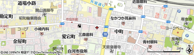 福島県白河市中町65周辺の地図