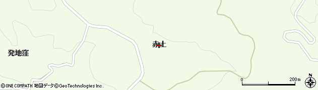 福島県古殿町（石川郡）山上（赤土）周辺の地図