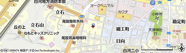 福島県白河市立石周辺の地図