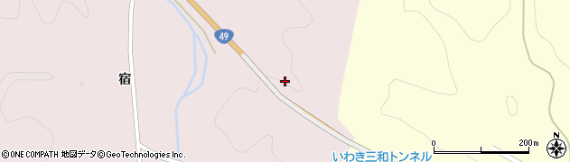 福島県いわき市三和町中寺（二反田）周辺の地図