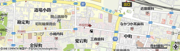 福島県白河市中町12周辺の地図