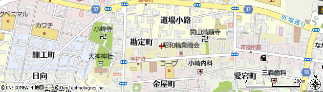 福島県白河市勘定町周辺の地図