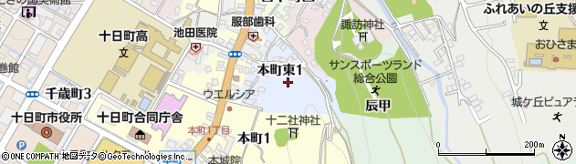 新潟県十日町市本町東周辺の地図