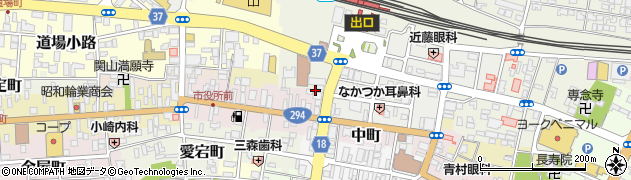 福島県白河市中町58周辺の地図