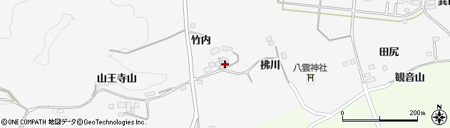 福島県白河市久田野（夕顔山）周辺の地図
