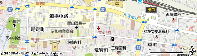 福島県白河市中町5周辺の地図
