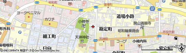 福島県白河市道場町周辺の地図