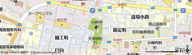 小峰寺周辺の地図