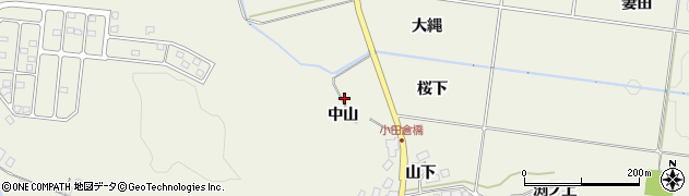 福島県西郷村（西白河郡）小田倉（中山）周辺の地図