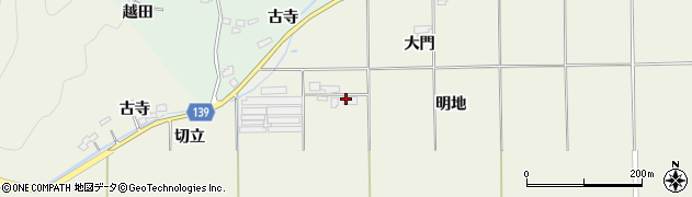 福島県西白河郡泉崎村関和久明地周辺の地図