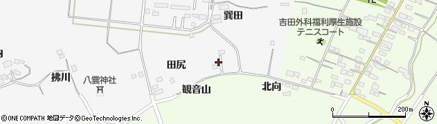 福島県白河市久田野田尻99周辺の地図