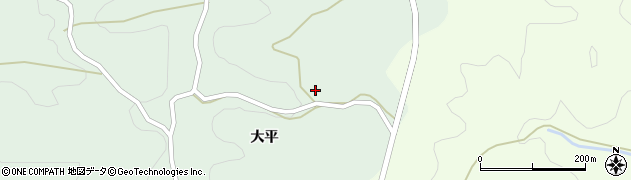 福島県石川郡石川町北山形大平2周辺の地図