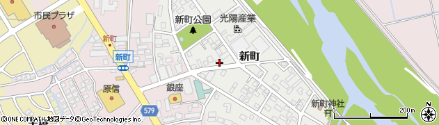 新潟県上越市新町周辺の地図
