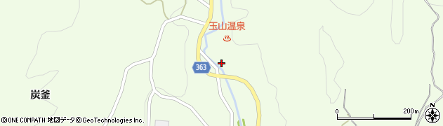 福島県いわき市四倉町玉山（湯ノ口）周辺の地図