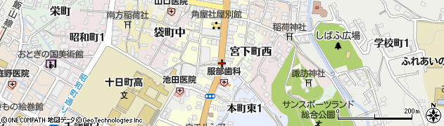 高校入口周辺の地図