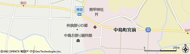 石川県七尾市中島町宮前（ト）周辺の地図