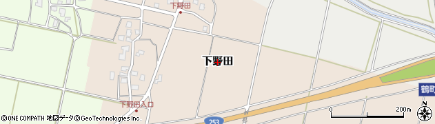 新潟県上越市下野田周辺の地図