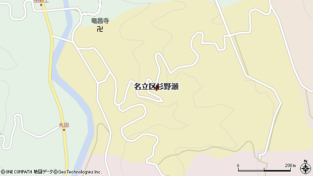 〒949-1611 新潟県上越市名立区杉野瀬の地図
