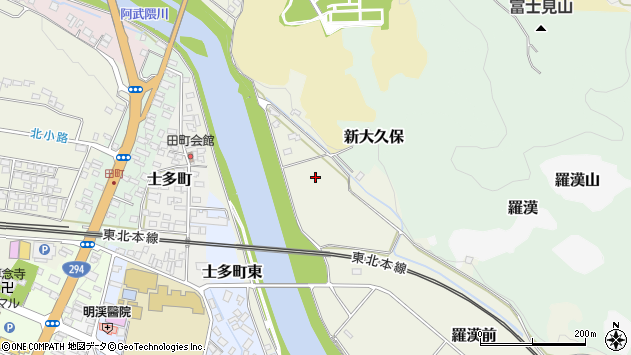 〒961-0066 福島県白河市羅漢前の地図