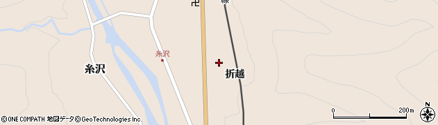 福島県南会津町（南会津郡）糸沢（折越）周辺の地図