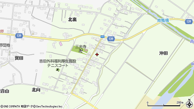 〒961-0012 福島県白河市本沼の地図