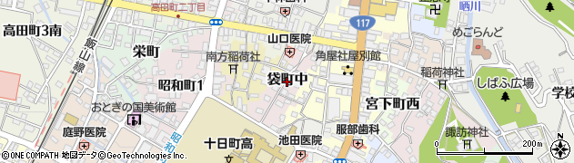 新潟県十日町市袋町中周辺の地図