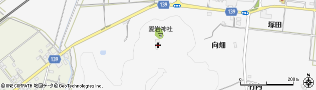 福島県白河市久田野（向前山）周辺の地図