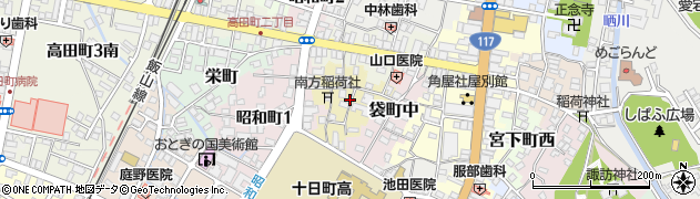 新潟県十日町市袋町西周辺の地図