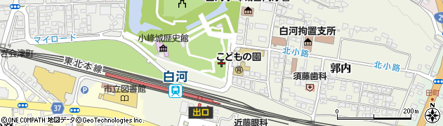 福島県白河市郭内周辺の地図