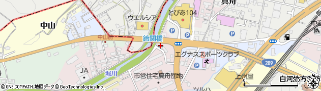 福島県白河市真舟周辺の地図