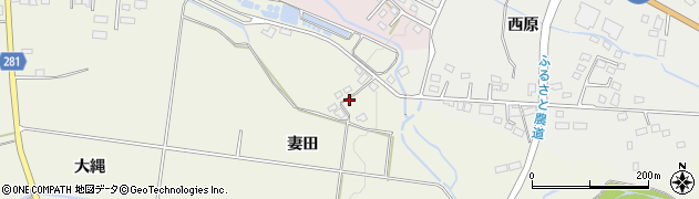 福島県西郷村（西白河郡）小田倉（妻田）周辺の地図