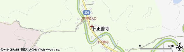 新潟県上越市下正善寺周辺の地図