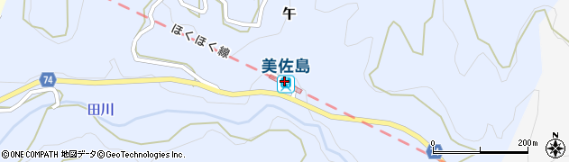 美佐島駅周辺の地図