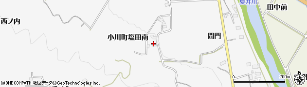 福島県いわき市小川町塩田（南）周辺の地図