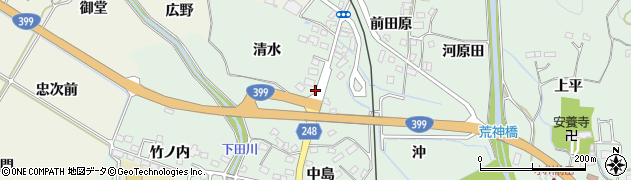 福島県いわき市小川町上平（清水）周辺の地図