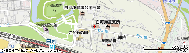 日本年金機構白河年金事務所周辺の地図